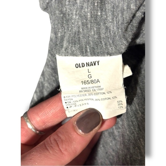 Old Navy Heather Gray Ruched Midi Bodycon Stretch Elastic High Waist Comfy Skirt - Picture 15 of 15